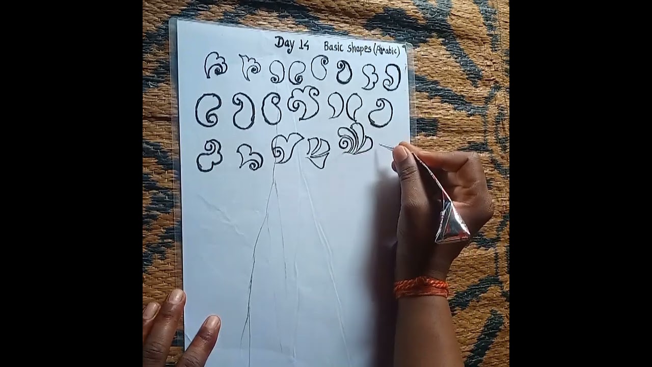 Basic Arabic mehandi shapes by KD_mehandi_artist🤎🤎