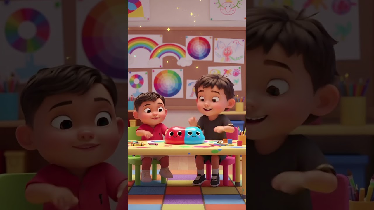 Red + Blue = ? | Color Mix Magic for Kids with Nais & Brother 