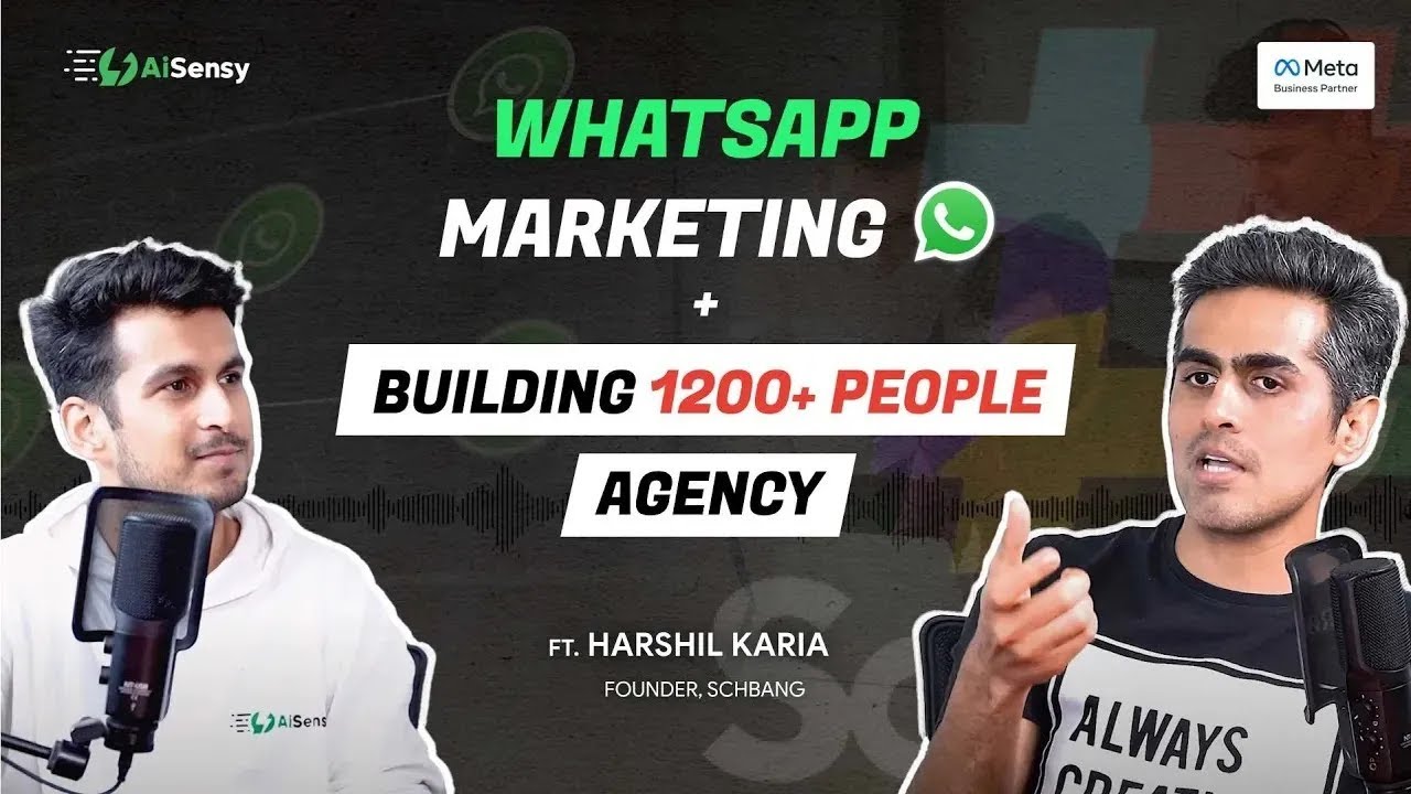 Everything on WhatsApp Marketing & Building a 1200+ People Agency |   @CreateASchbang  ​