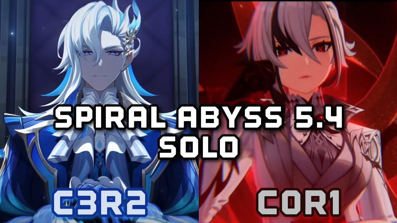 Spiral Abyss 5.4 | C3R2 Neuvillette x C0R1 Arlecchino SOLO! | 9★