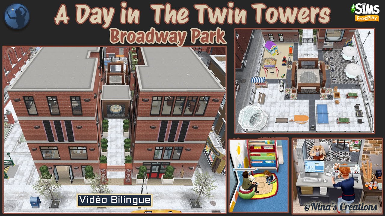 The Sims Freeplay - A day in the twin Towers of Broadway park | Vlog & plans