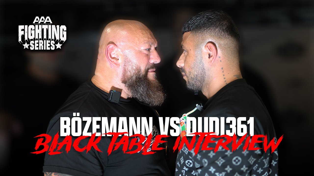 B&Ouml;ZEMANN VS DUDI361 I BLACK TABLE INTERVIEW I #AAAFIGHTINGSERIES3
