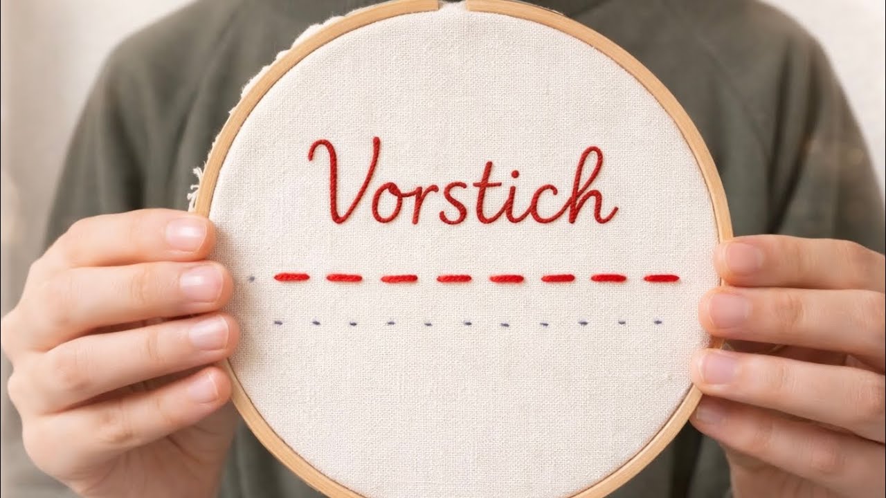 Vorstich sticken – einfach erklärt
