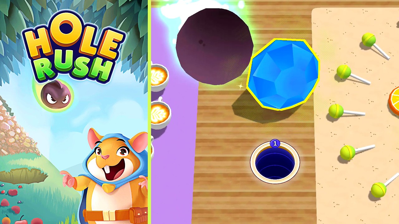 Hole Rush: Eat All Puzzle Level 59 | Complete Walkthrough & Solutions! 🎯