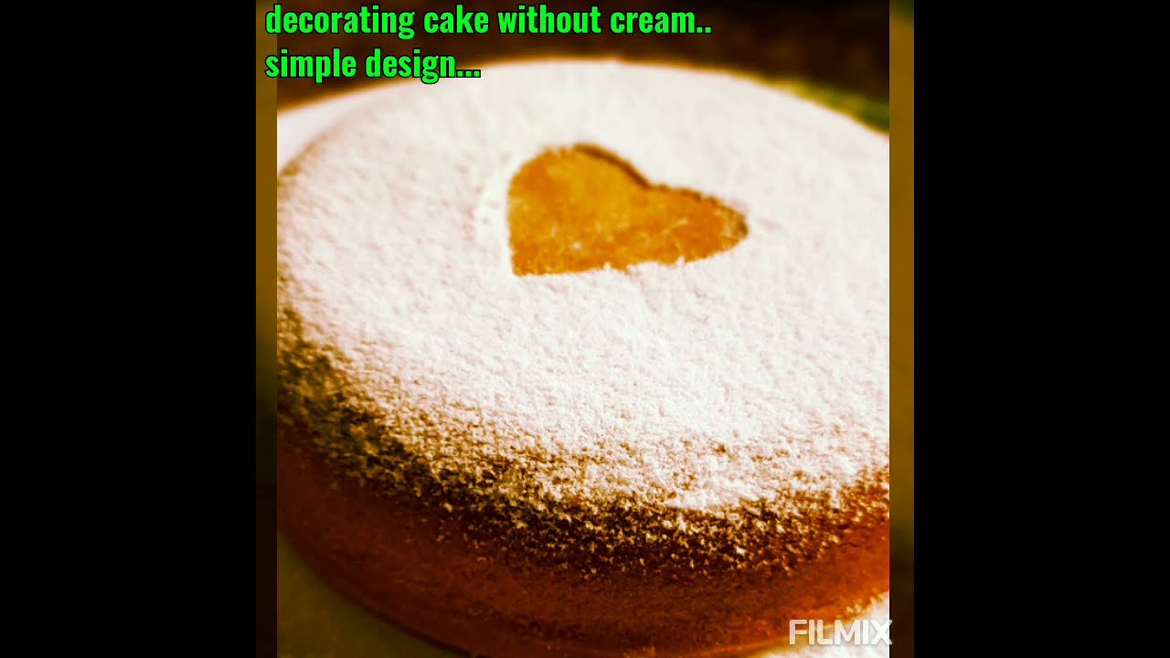 Cake decoration without cream.cake without maida #cakedecoration #nowhipcream