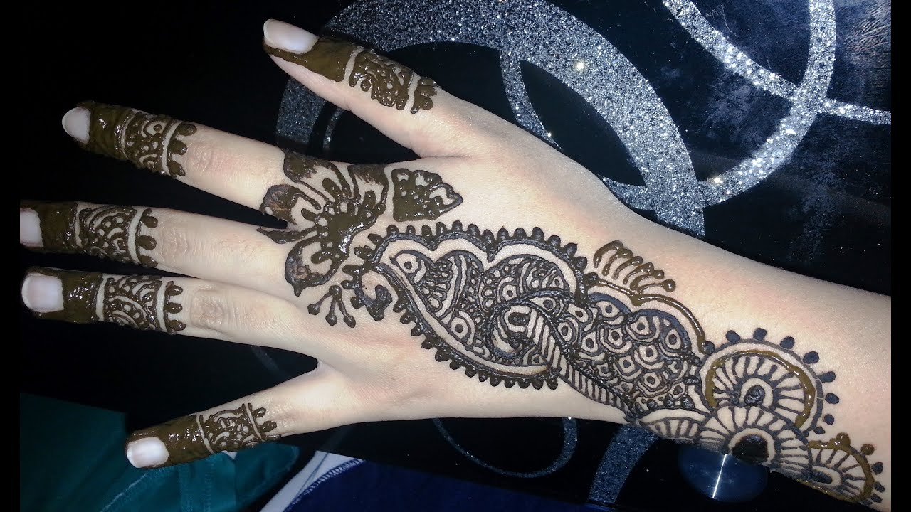 Simple Arabic Henna - Arabic Fusion Style Mehndi Design video