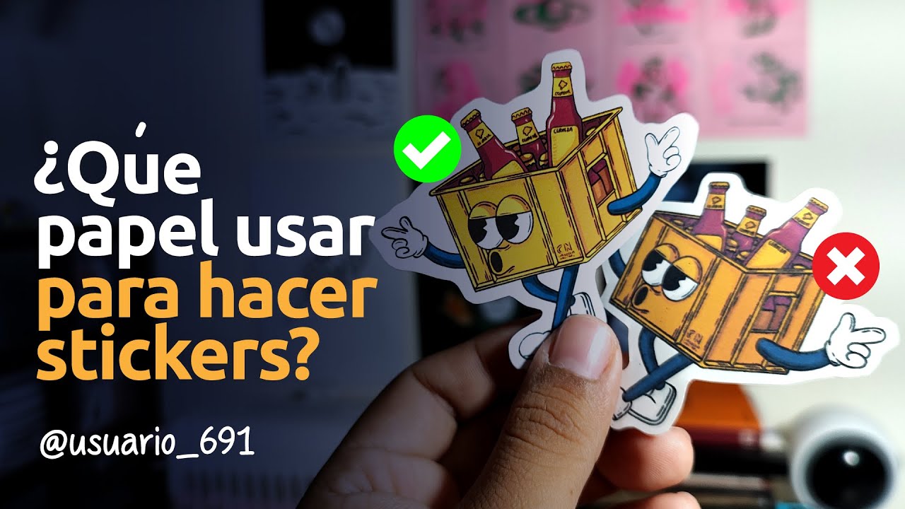 ¿Qué papel usar para hacer tus stickers?