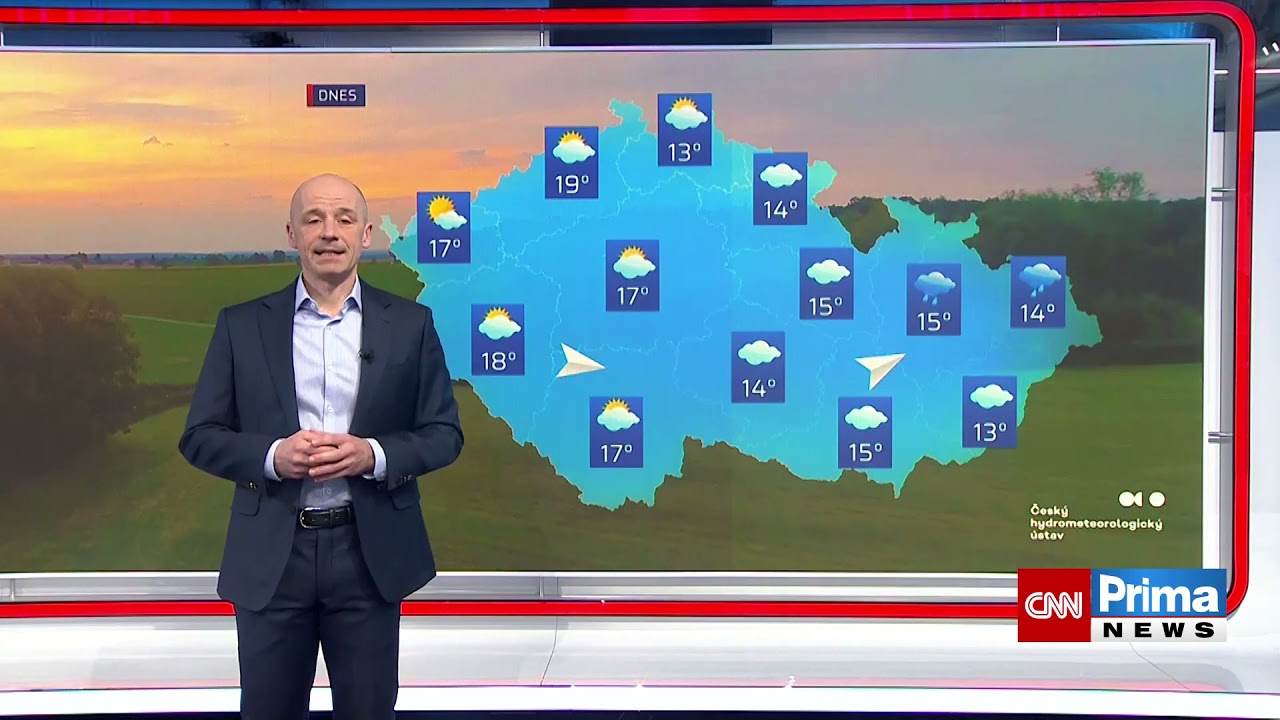 Předpověď počasí 29.3.2021 - CNN Prima NEWS