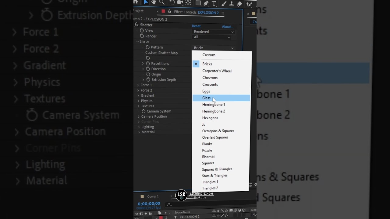 Explosion text animation Tutorial in after effect #reelitfeelit #viral #graphicmotion