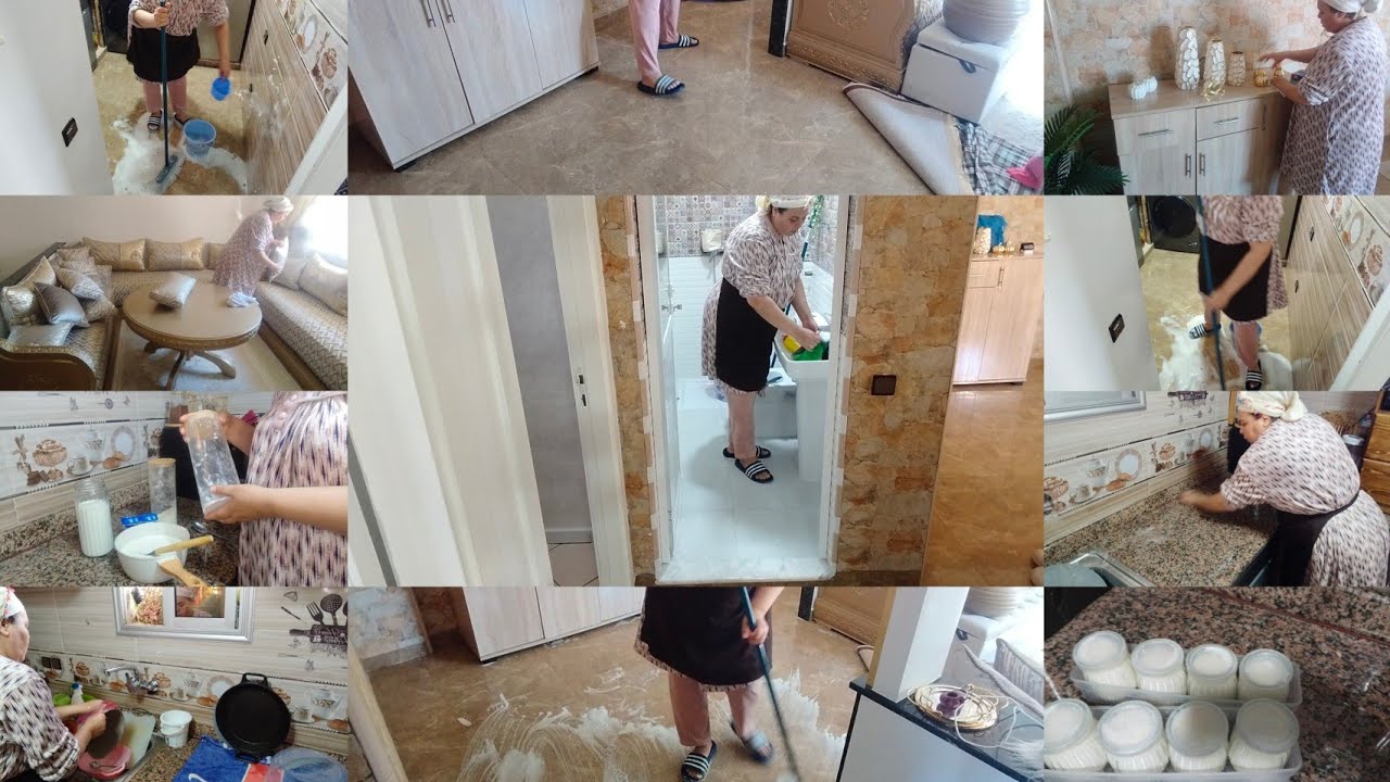 روتين مطرطق بالحداكه الحماس برعايه تيدو جافيل 💪🧼 اول مره نحضر معكم الرايب منزلي