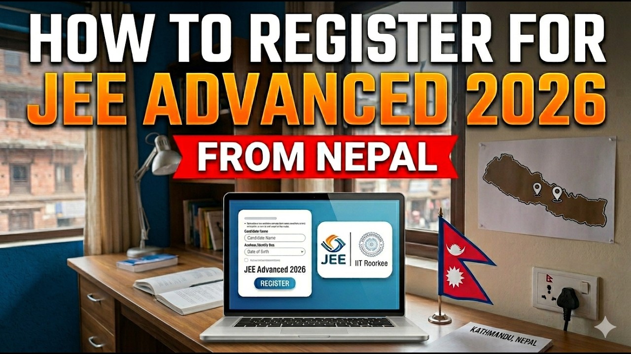How to Register for JEE Advanced 2026 From Nepal 🇳🇵 | Step-by-Step Guide