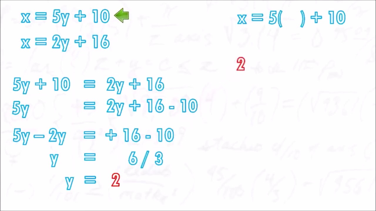 SISTEMA DE ECUACIONES   3°