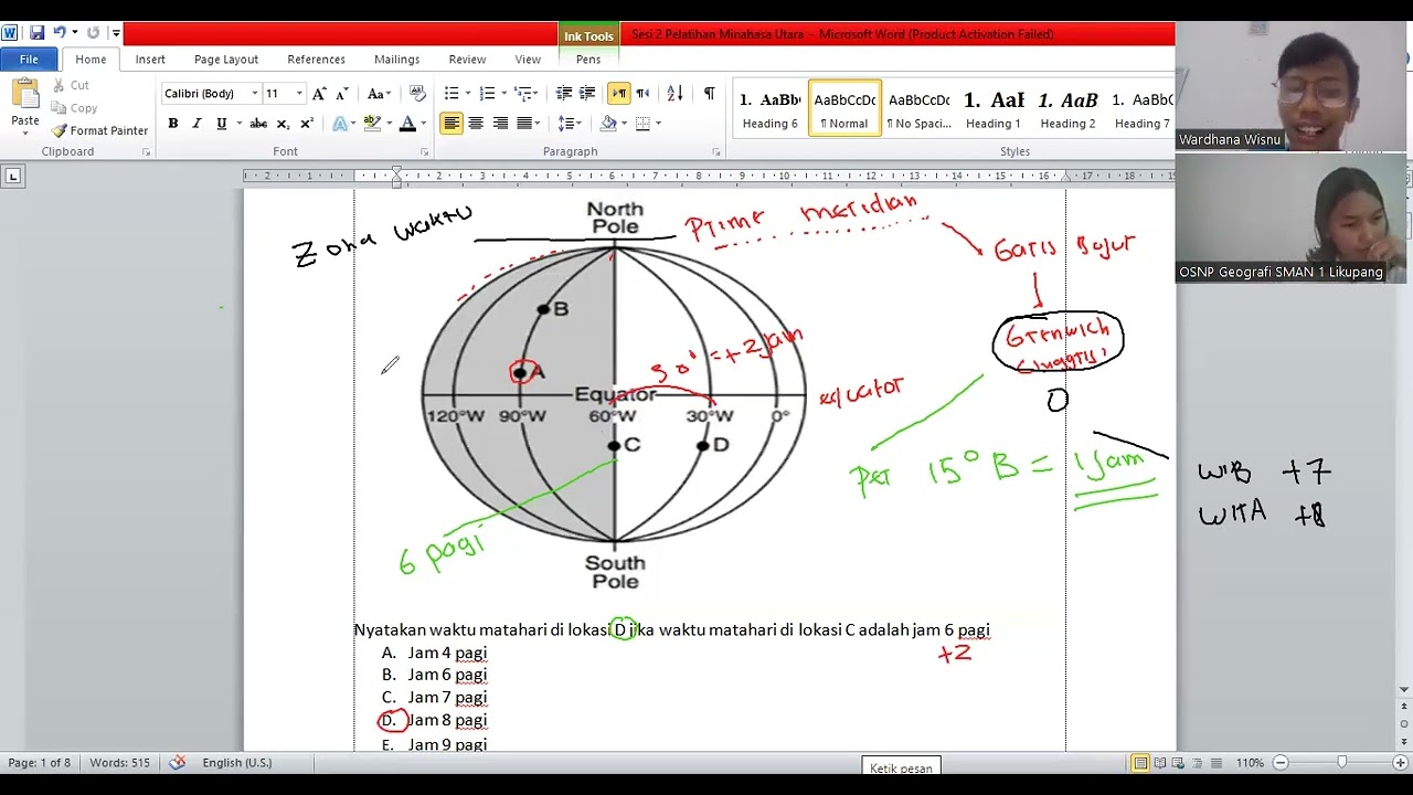 Bahas Soal Olimpiade Geografi OSP