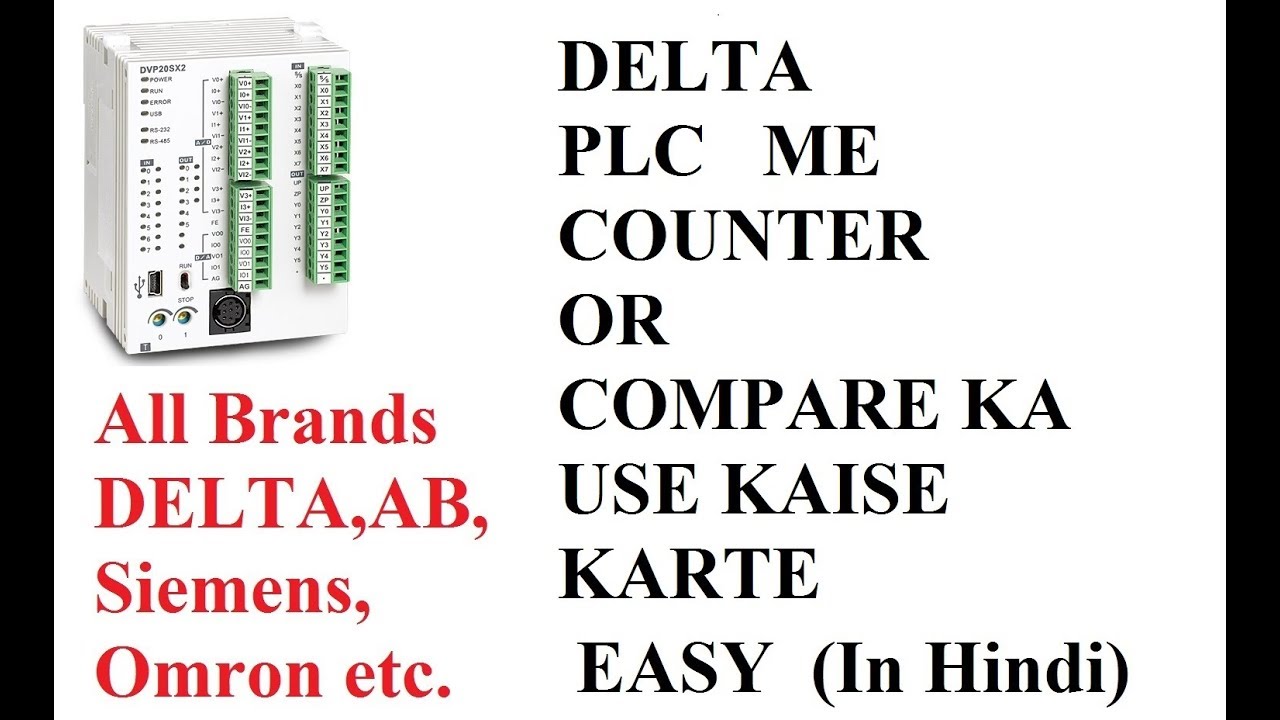 PLC programming DELTA : How to use Compare and counter