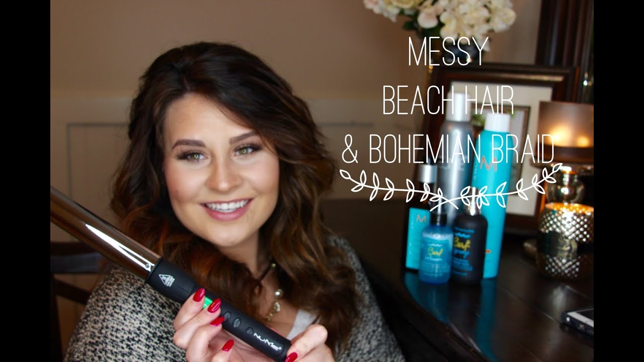 | Messy Beach Hair & Bohemian Braid |