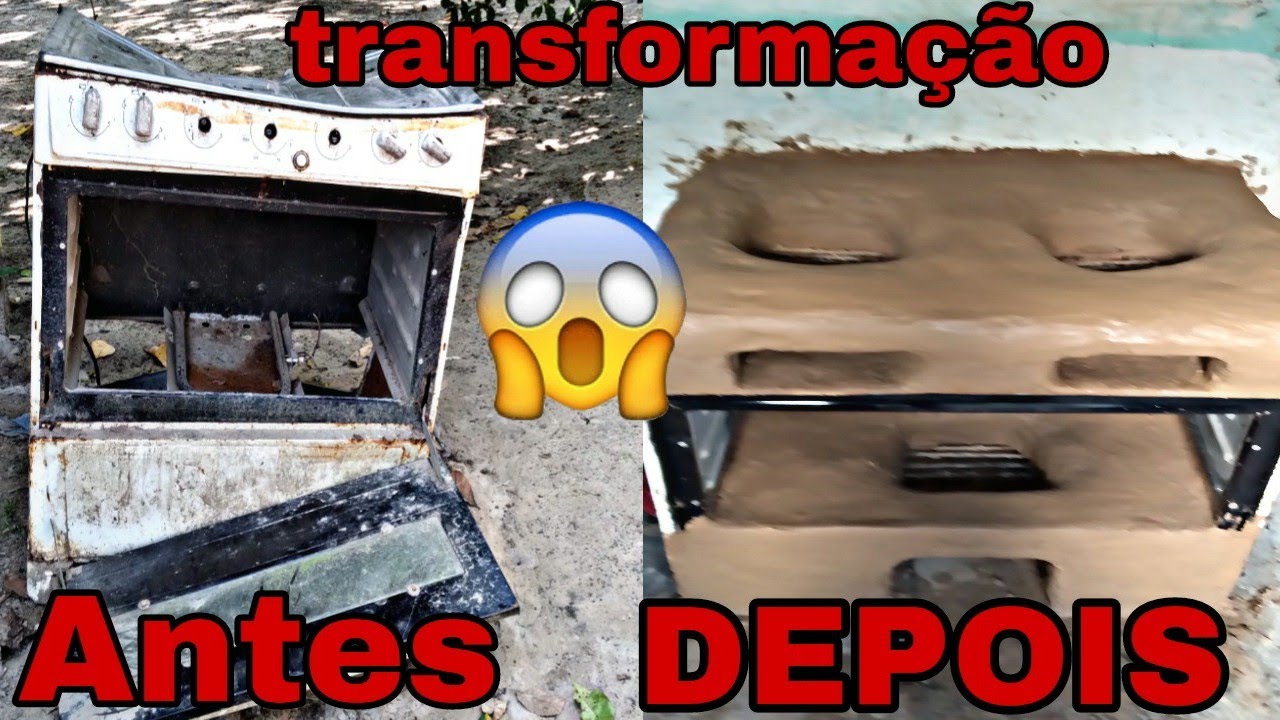 Transformei um fogão a gás velho em um fogão a brasa. venha ver passo a passo...