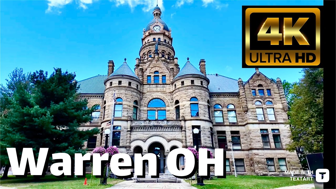 【4K】Warren Ohio (Trumbull) - Day Walk - September 2024