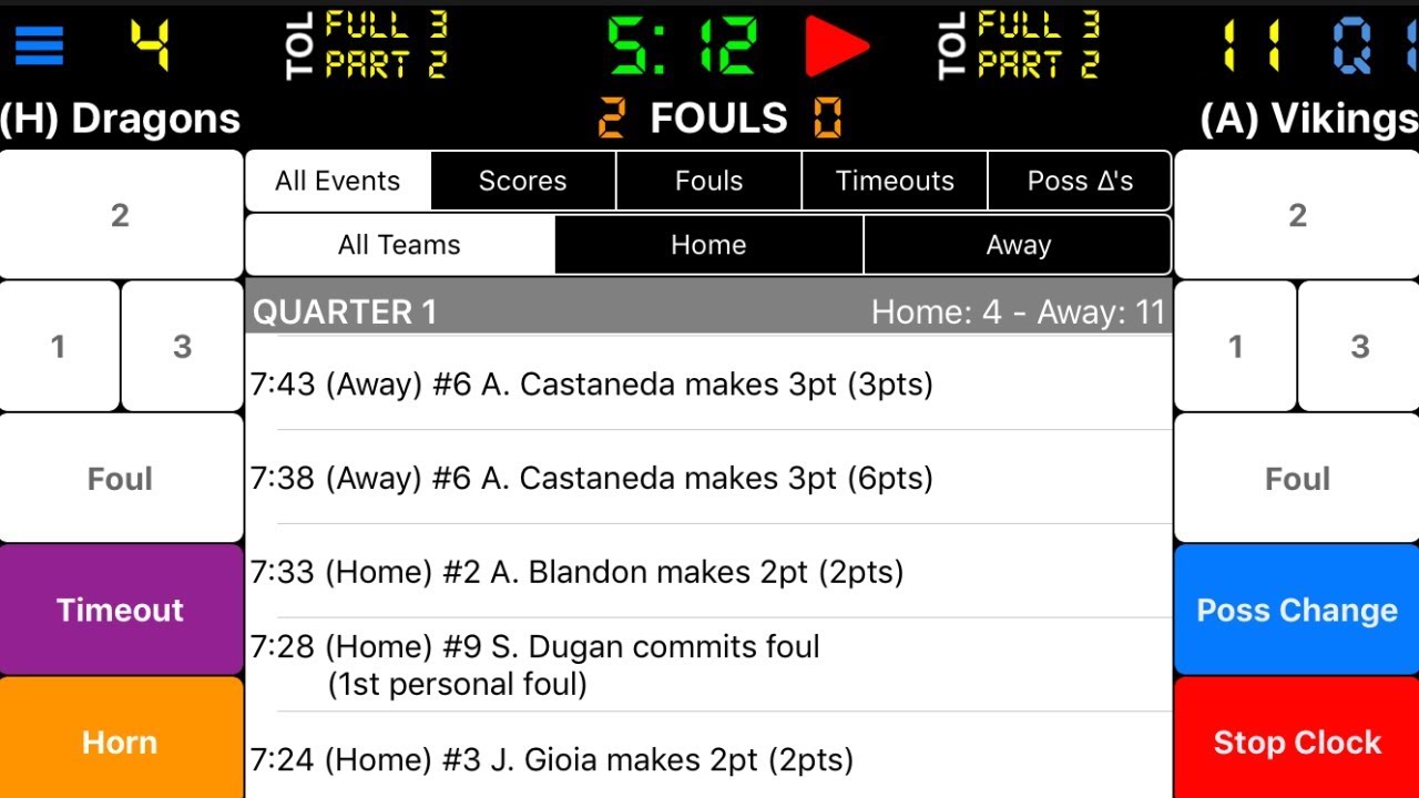 Basketball Scorebook+ Tutorial