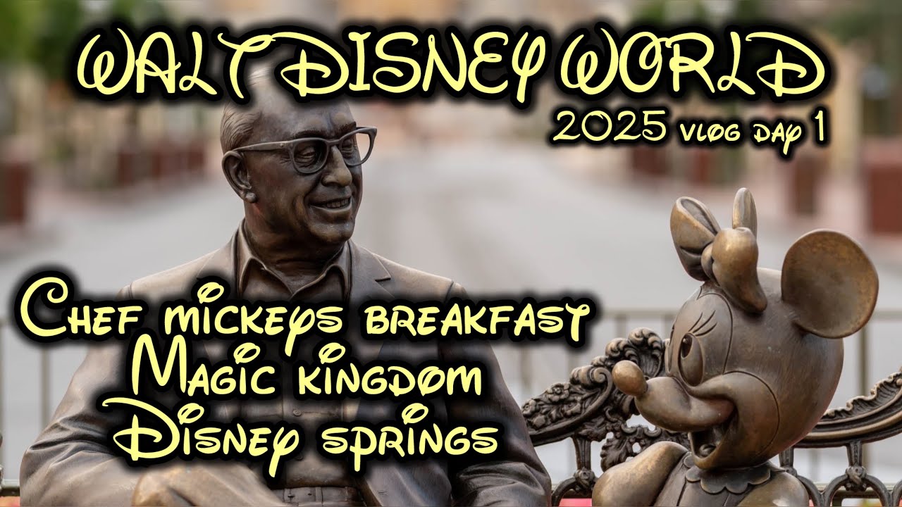 WALT DISNEY WORLD VLOG - Chef Mickeys, Magic Kingdom And Disney Springs T Rex Cafe