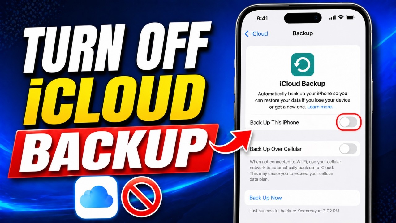 Turn Off iCloud Backup On iPhone - Stop Automatic Backup Easily