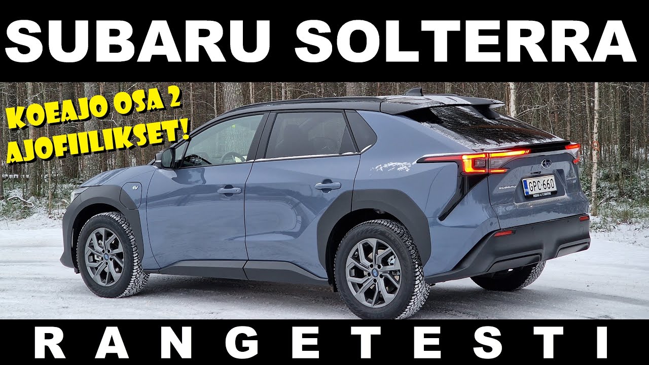 Subaru Solterra (Toyota bZ4X) RANGETESTI ja ajofiilikset - VLOG 149