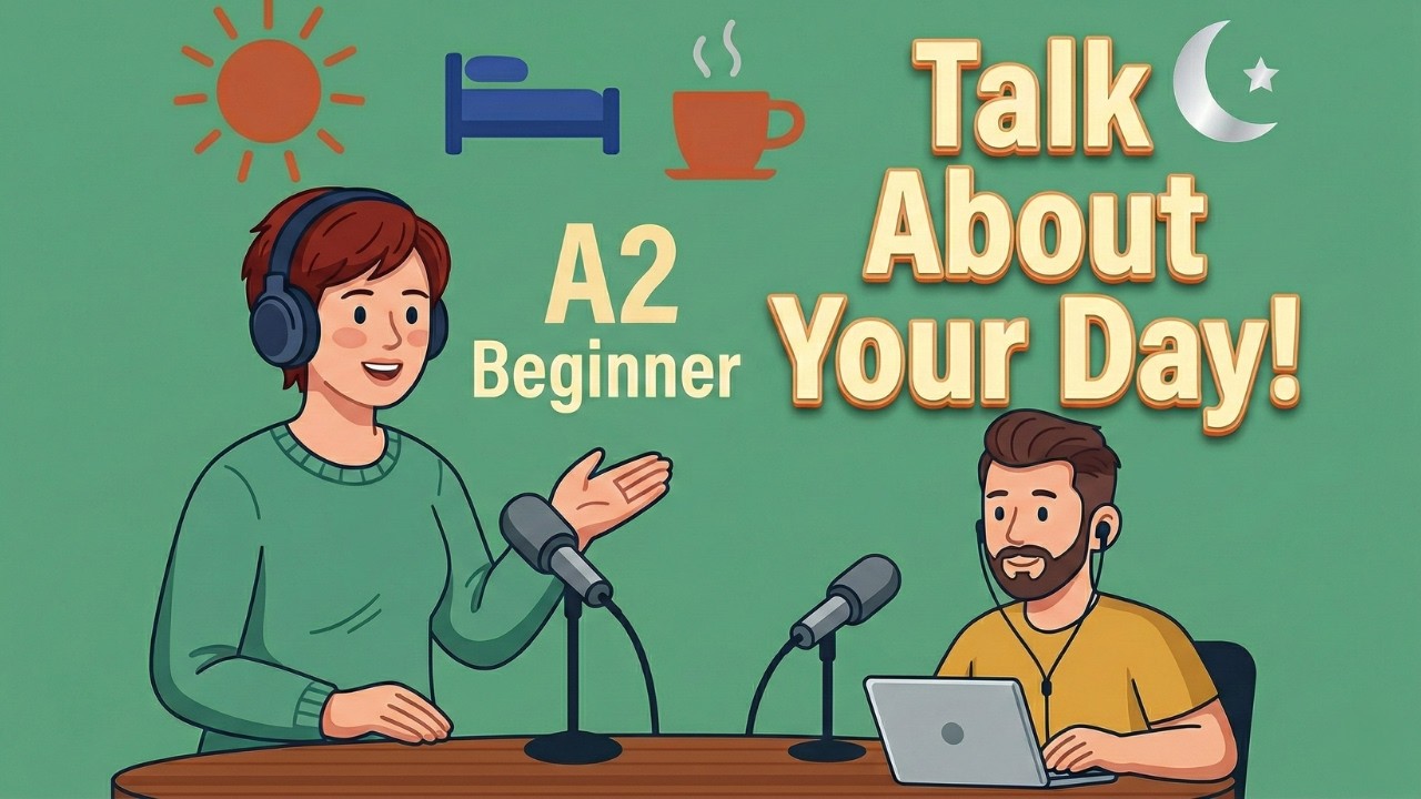 Daily Routine | A2 English | Talk About Your Day | DG English Listening Practice