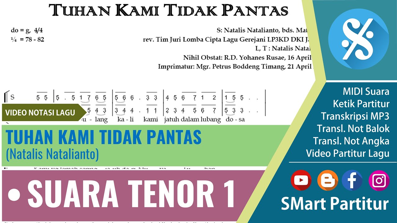 Tuhan Kami Tidak Pantas Suara Tenor 1 | Untuk Latihan