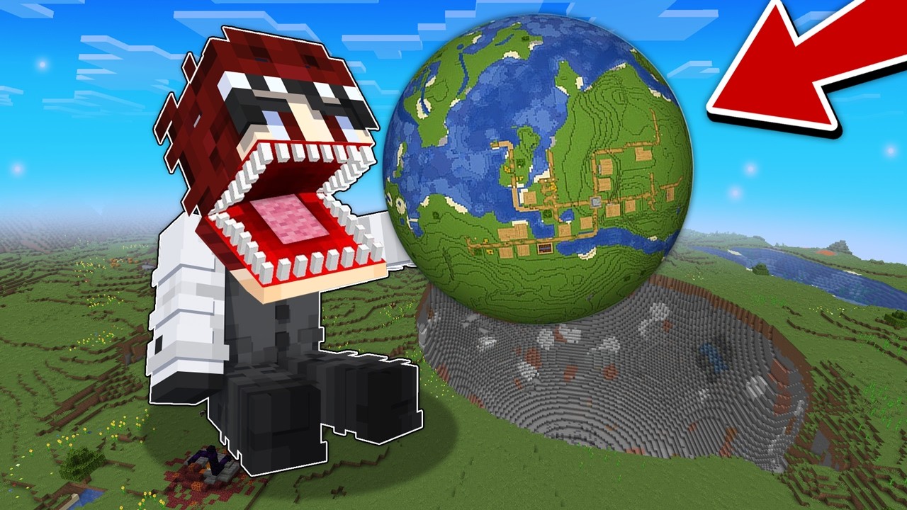 ماين كرافت ولكن اكلت 1,000,000 بلوكة ! 🔥😱