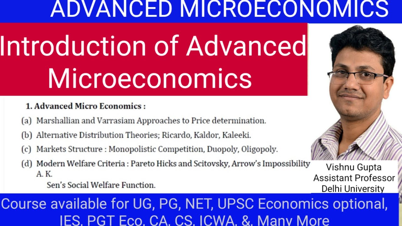 microeconomics Upsc economics optional