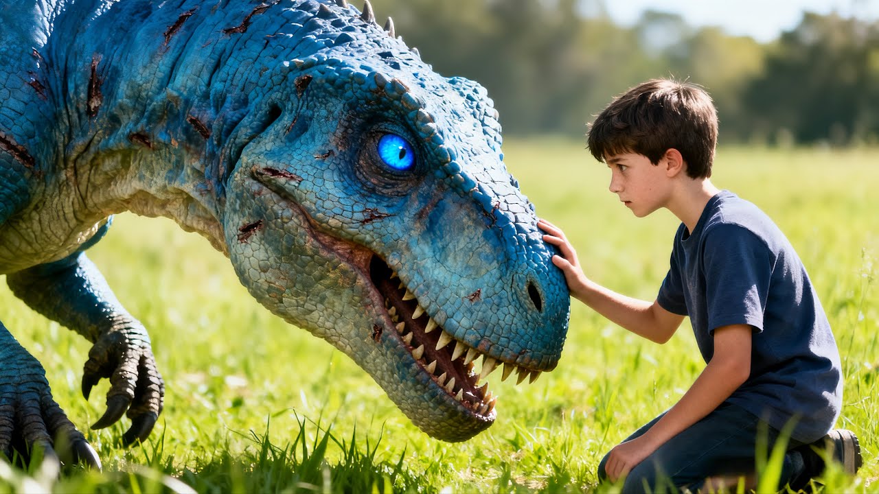 A Boy Finds a Baby Dinosaur and Adopts It as a Pet