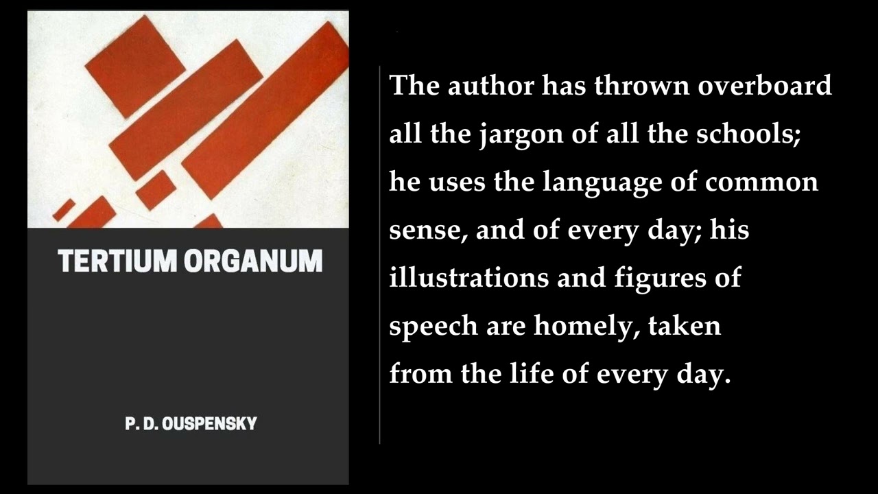Tertium Organum (1/2) 📖 By P. D. Ouspensky. FULL Audiobook
