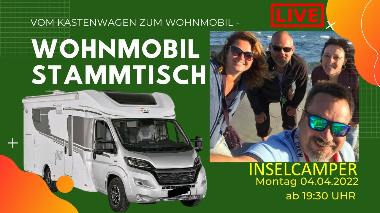 EIN LEBEN IM WOHNMOBIL 🌍 INTERVIEW INSELCAMPER 🎬 STAMMTISCH - F&uuml;hrerschein auf 4.25 Tonnen?
