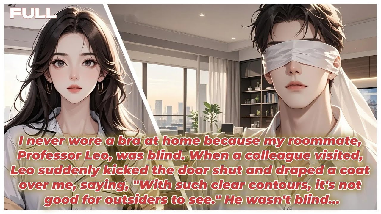 I Thought My Roommate Was Blind,So I Never Wore a Bra.Then He Saw A Visitor And Covered Me Up.Blind?