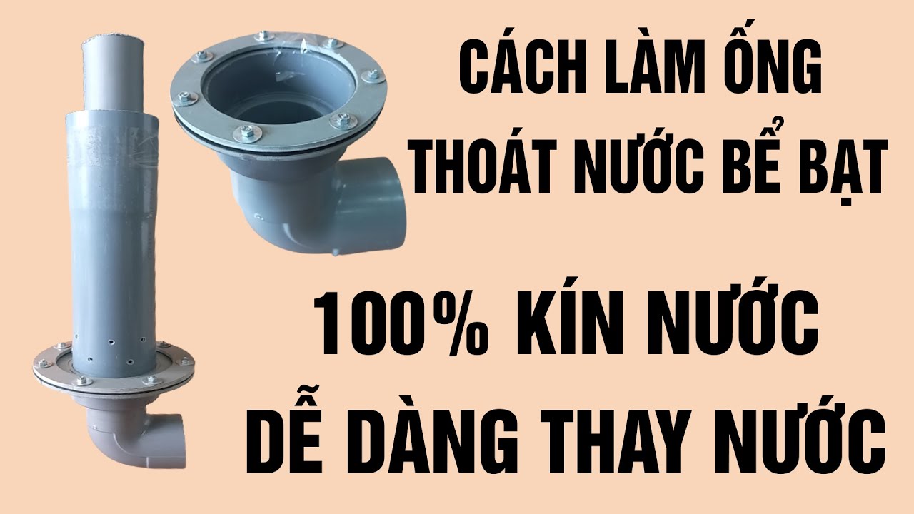 Hướng dẫn lắp mặt bích thoát nước bể bạt | 100% kín nước, dễ vệ sinh ao.