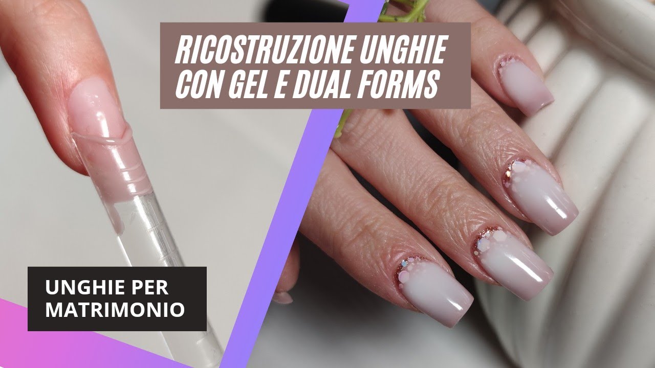 Ricostruzione unghie con Gel e Dual form | sfumatura tra Gel