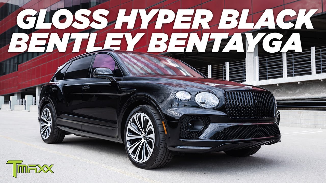 TMaxx Gloss Hyper Black PPF ♥️ on Bentley Bentayga🛡️ The Ultimate Paint Protection Film & Armor 
