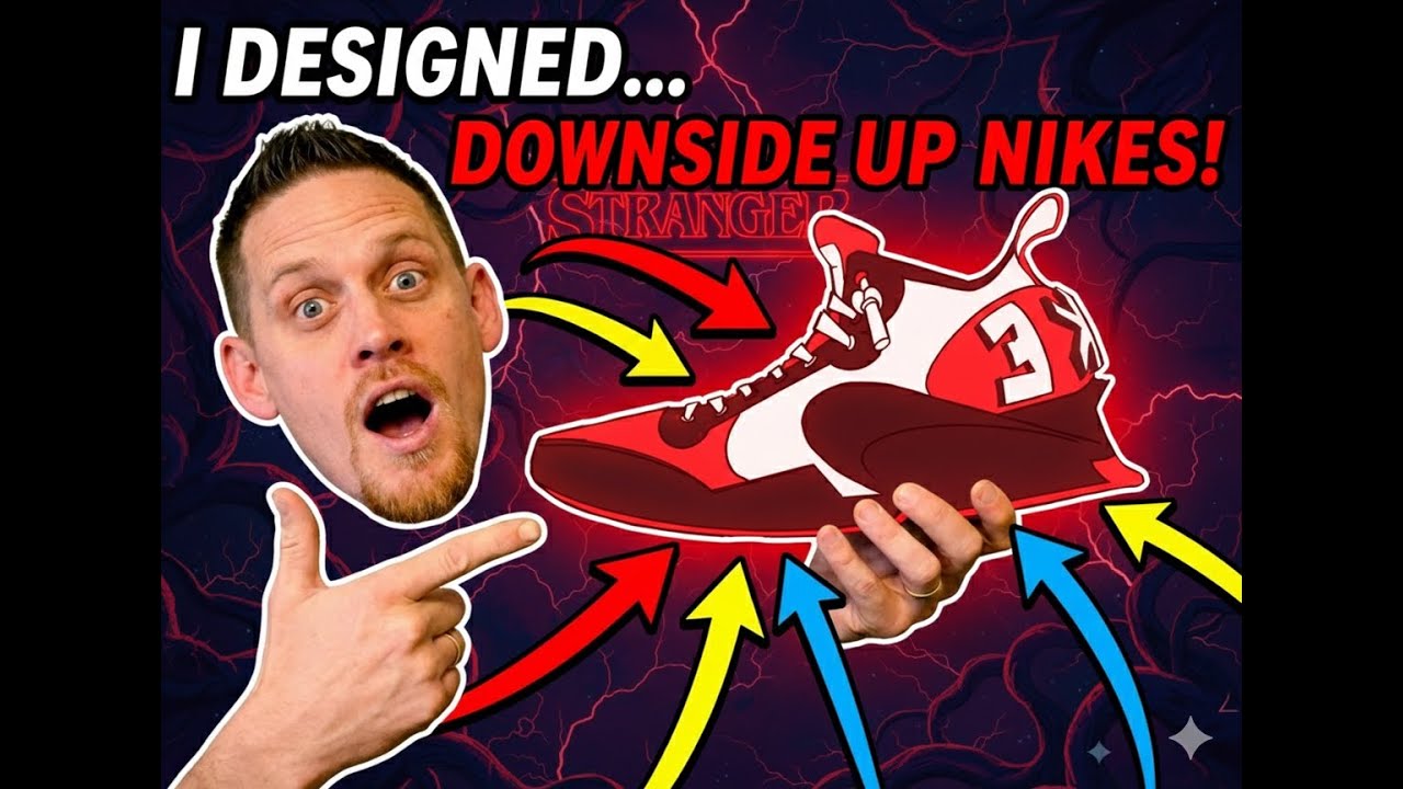 Why? I Made Nikes From The 'Upside Down'... (Downside Up Nikes)