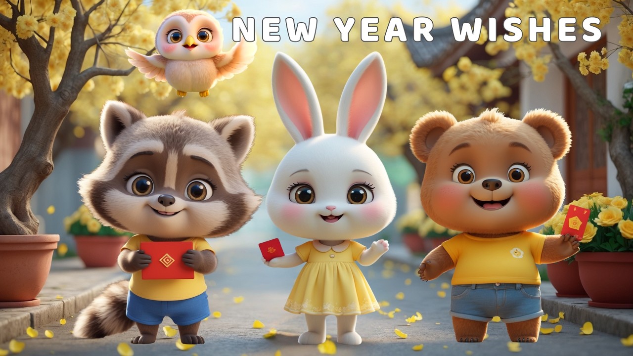 🧧 Lunar New Year Song for Kids – Say Thank You & Family Wishes | Tiny Wings Global