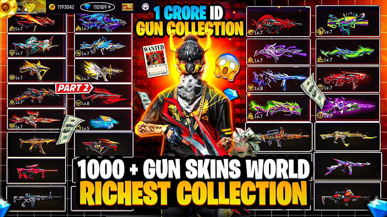 INDIA,S NO.1 RICHEST ACCOUNT 😱 MOST EXPENSIVE FREE FIRE ID WITH 2 LAKH DIMONDS 🥵FREE FIRE (PART - 2)