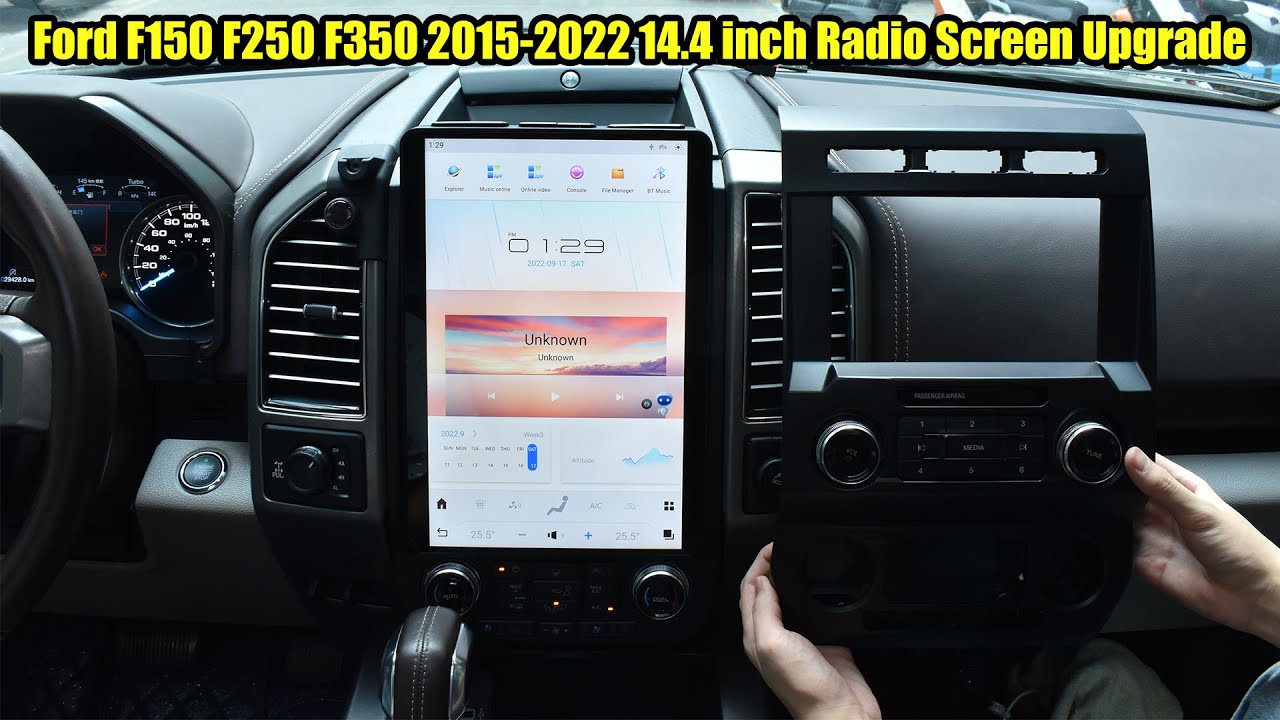 Installation Video：Ford F150 F250 F350 2015-2022 14.4 inch Radio Screen Upgrade