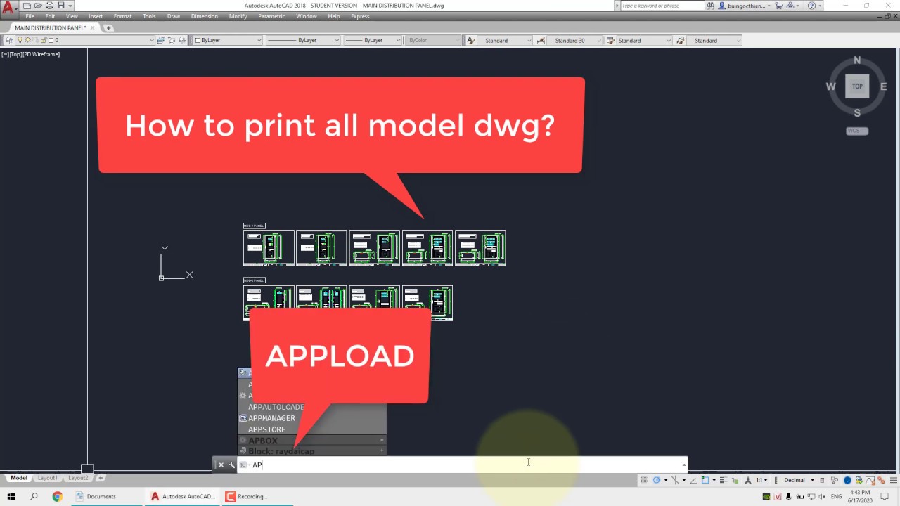 Using lisp TPL to print multi dwg in model space | AutoCAD