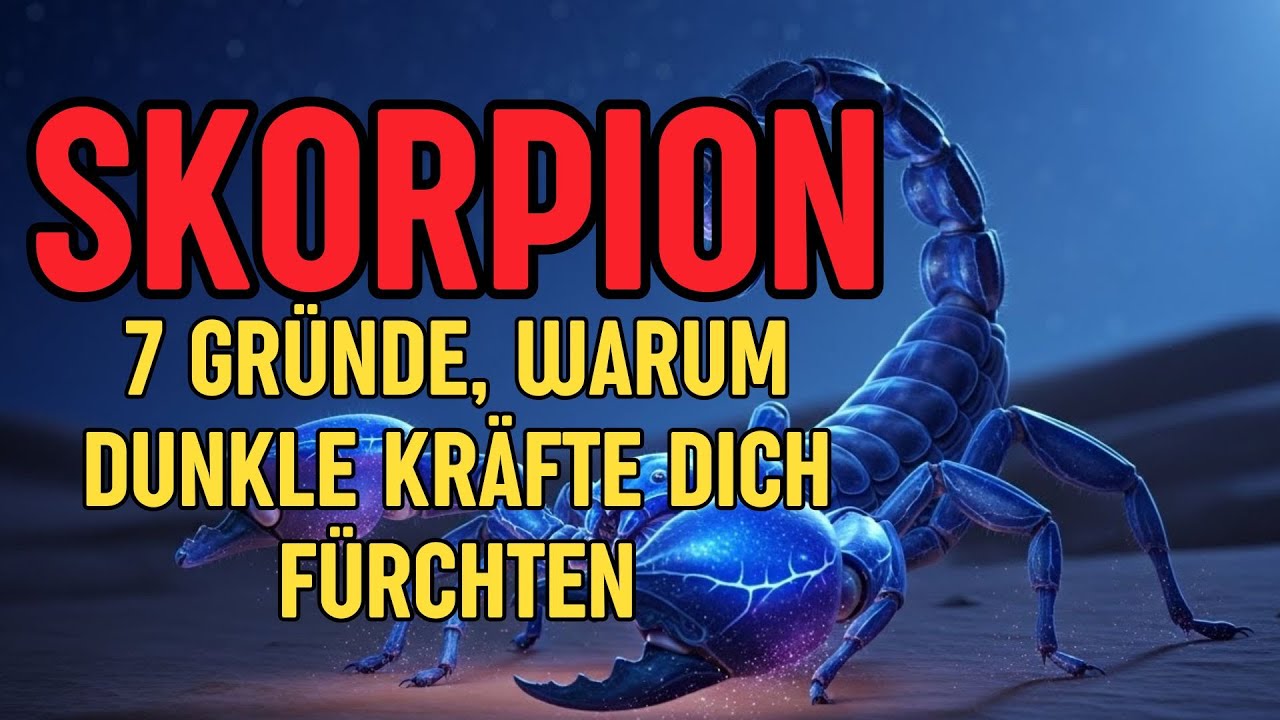 Skorpion, 7 Gründe, Warum Dunkle Kräfte Dich Fürchten