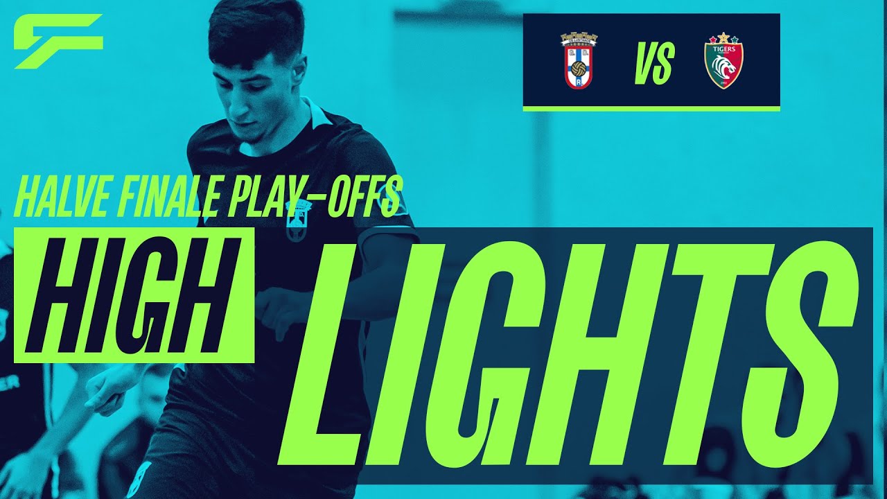 HIGHLIGHTS | OS Lusitanos - Tigers Roermond | 1e Halve finale Play-offs | Eredivisie Futsal 24/25