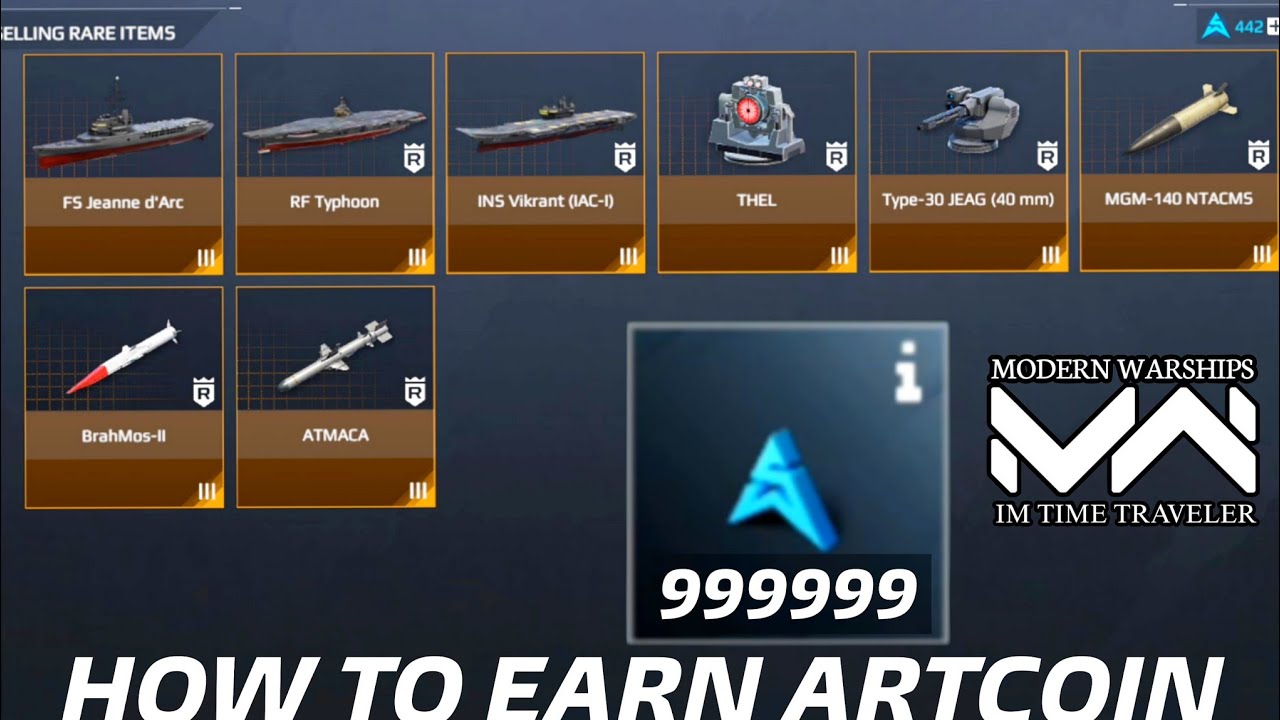 How to get Artcoin in Modern Warships 2025