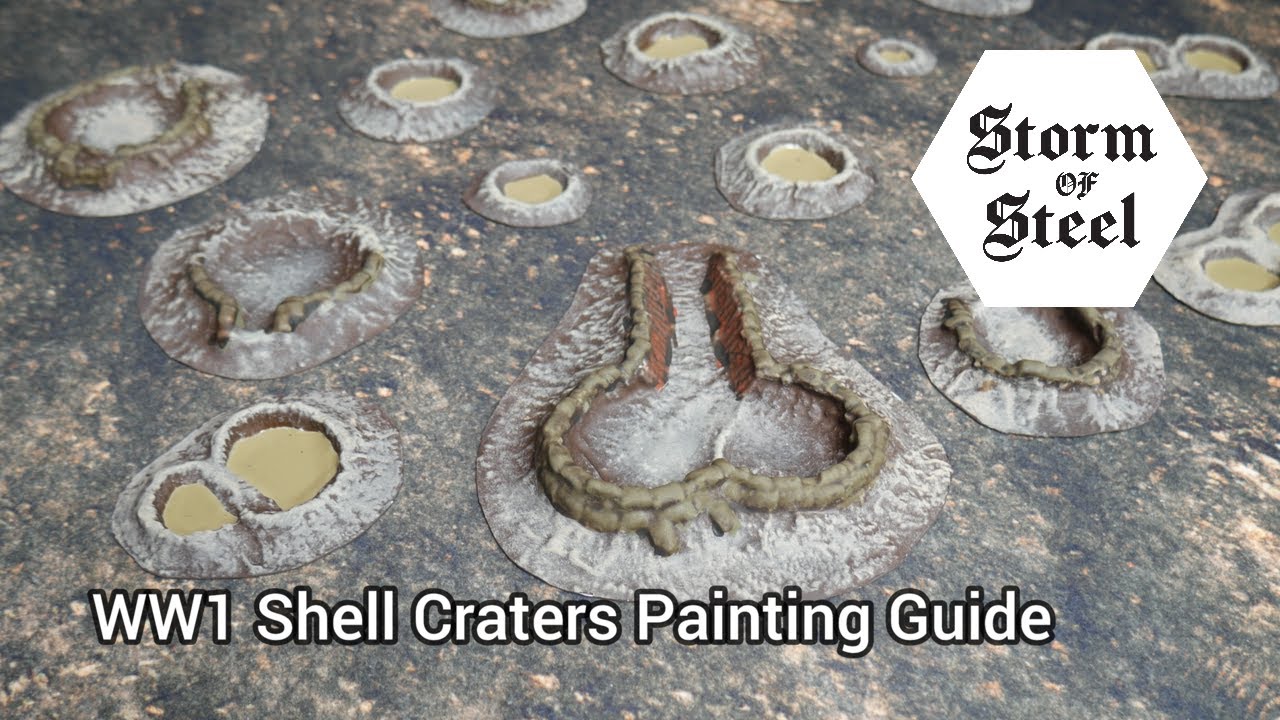 WW1 Shell Crater Painting Guide | Storm of Steel Wargaming