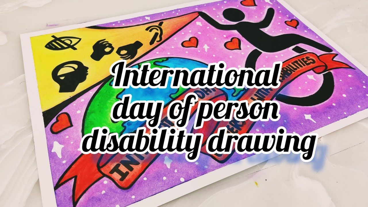 World Disabled Day Drawing | World Handicapped Day Drawing | International Day of Disabled Person
