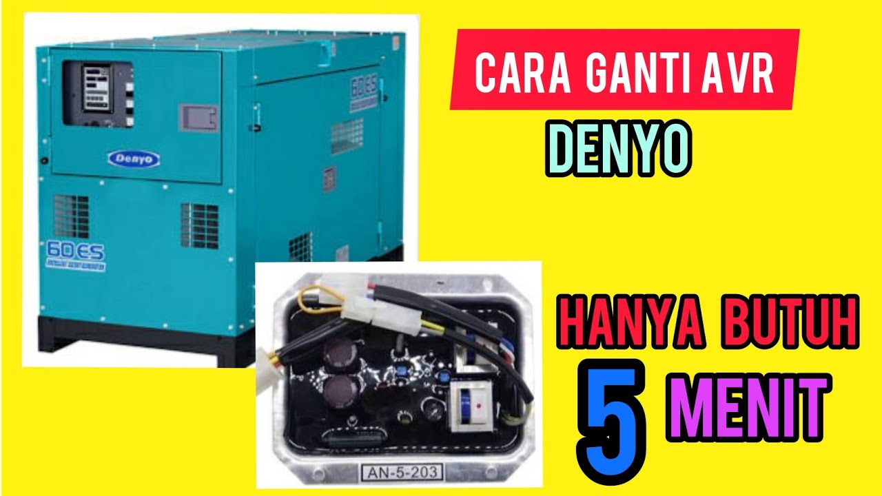 CARA GANTI AVR DENYO 50 KVA