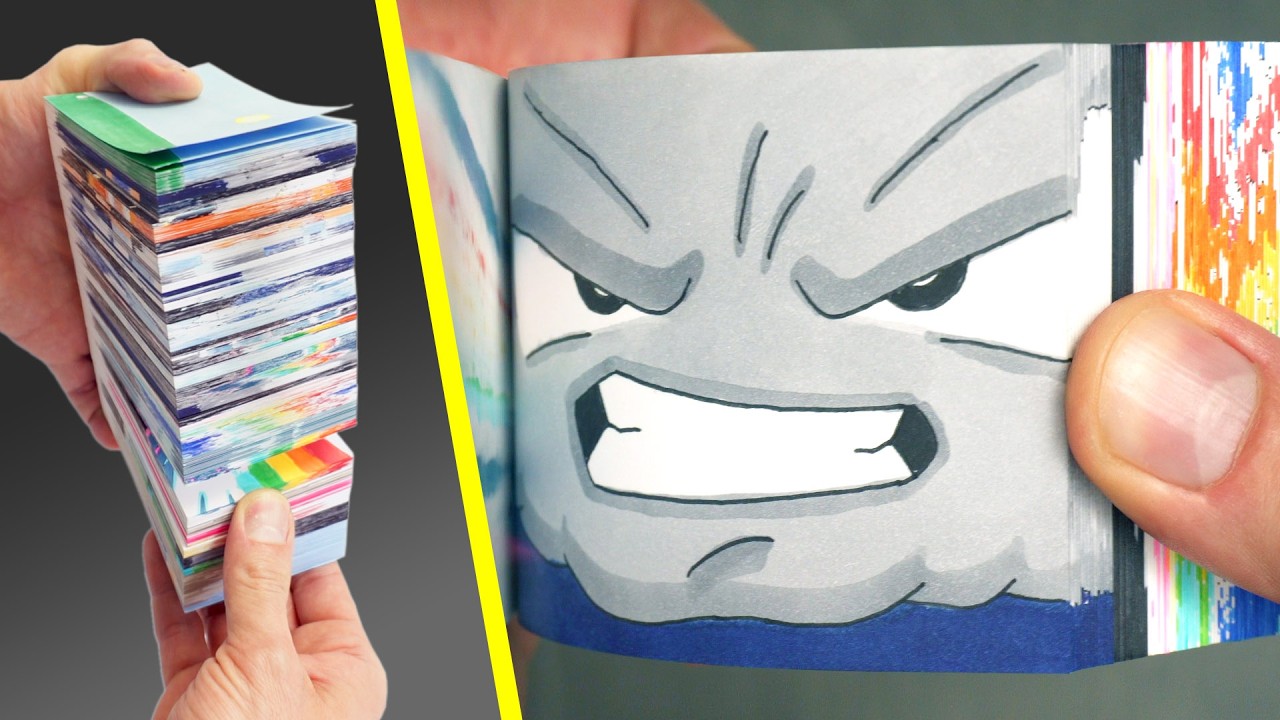 My BIGGEST Flipbook EVER - The RETURN of Grumpy Cloud