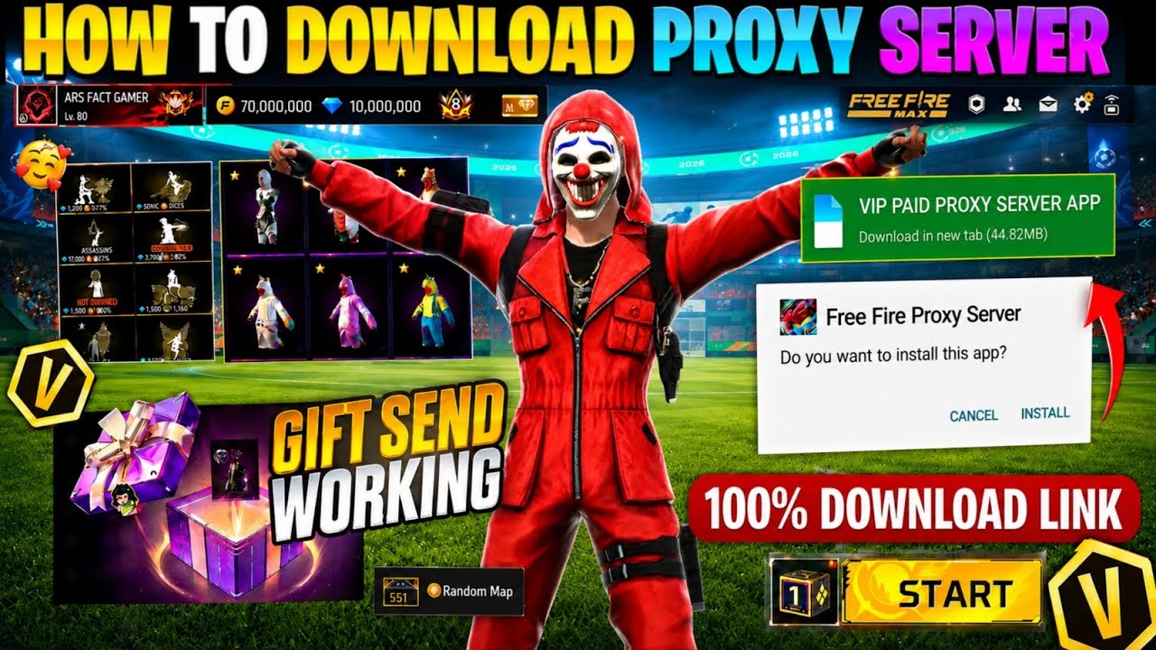 V-VIP Proxy Server ☠️🔥Proxy Server Kaise Download Karen || How To Download Proxy Server Free Fire