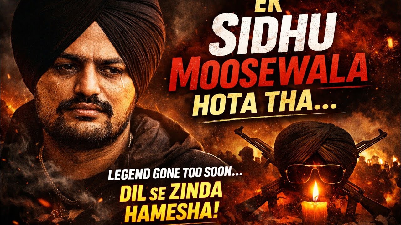 Sidhu Moosewala — zinda har gaane mein.” 🖤“Legends never die, they become awaaz.” 🔥